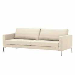 Fredriks Sofa Portobello (3-Sitzer) Echtleder - Echtleder Gad: Creme - Eckig