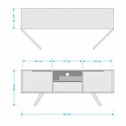 Studio Copenhagen TV-Lowboard Loca III - Weiß / Eiche 21 Studio Copenhagen TV-Lowboard Loca III - Weiß / Eiche -WOHNZIMMERMÖBEL Verkäufe 1000005413 180606 13190001 GALLERYIMAGES P000000001000005413