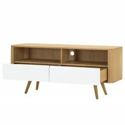 Studio Copenhagen TV-Lowboard Loca IV - Weiß / Wildeiche -WOHNZIMMERMÖBEL Verkäufe 1000005415 50 GALLERYIMAGES P000000001000005415