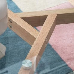 Mørteens Couchtisch Forsby - Glas / Eiche massiv -WOHNZIMMERMÖBEL Verkäufe 1000008509 210323 15100300010 DETAILS P000000001000008509