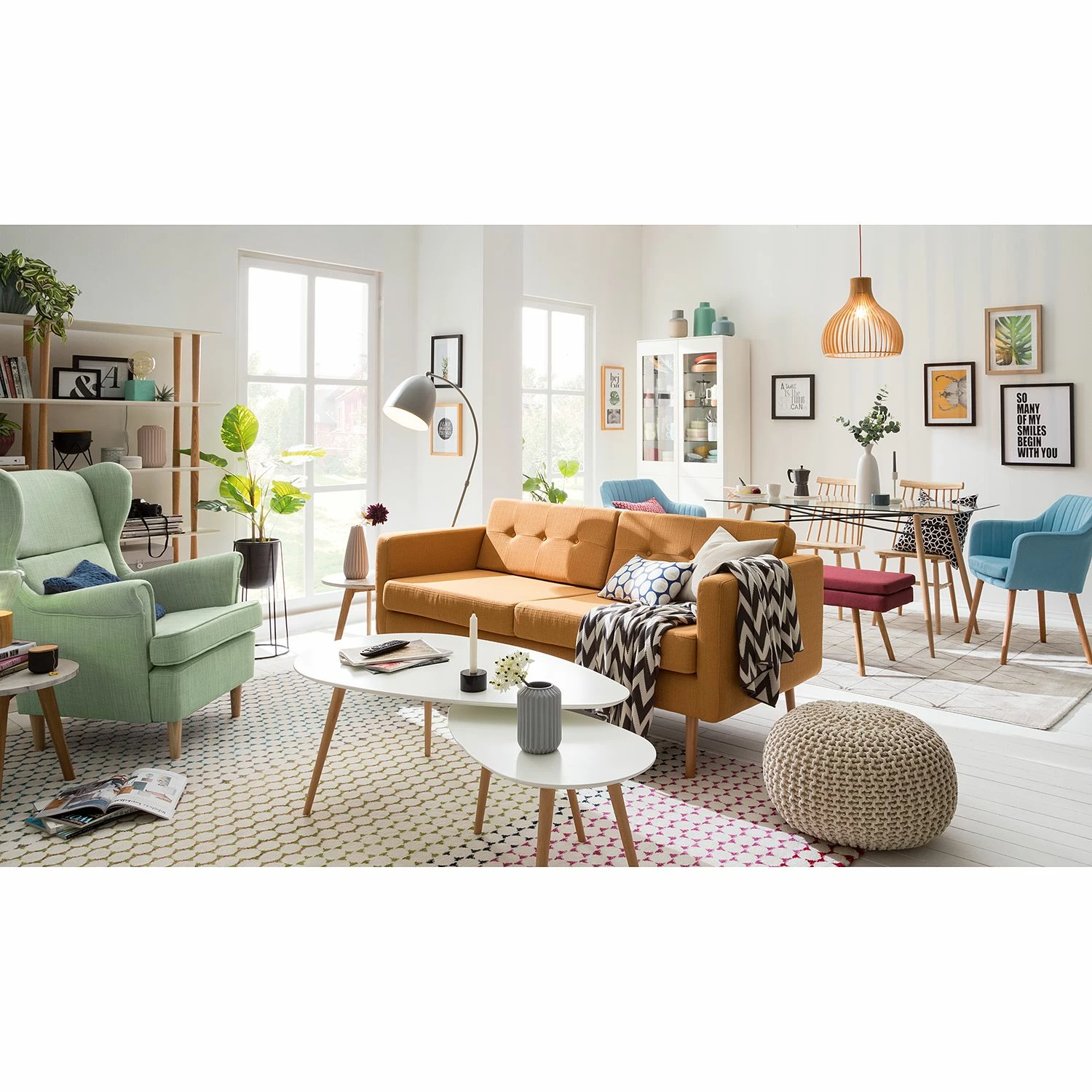 Mørteens Couchtisch Lilja I (2-teilig) - Matt Weiß 3 Mørteens Couchtisch Lilja I (2-teilig) - Matt Weiß – Bild 3