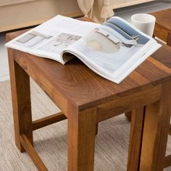 Ars Natura Beistelltisch Ohio (3er-Set) - Sheesham massiv -WOHNZIMMERMÖBEL Verkäufe 1000008721 210518 15225400007 DETAILS P000000001000008721