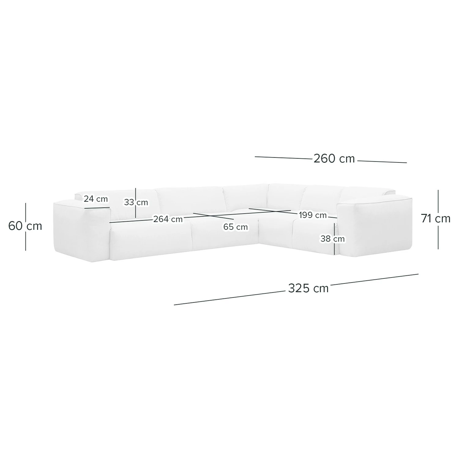 Studio Copenhagen Ecksofa HUDSON mit Rundecke - Webstoff Anda II: Grau - Ecke davorstehend rechts 11 Studio Copenhagen Ecksofa HUDSON mit Rundecke - Webstoff Anda II: Grau - Ecke davorstehend rechts – Bild 11