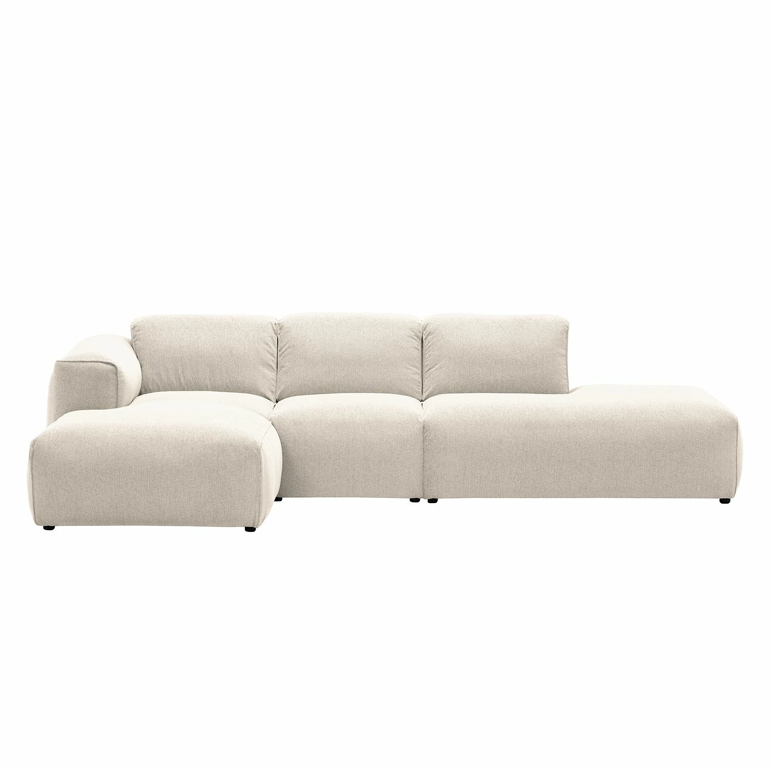 Studio Copenhagen Ecksofa HUDSON mit Chaiselongue - Webstoff Saia: Beige - Longchair davorstehend links 3 Studio Copenhagen Ecksofa HUDSON mit Chaiselongue - Webstoff Saia: Beige - Longchair davorstehend links – Bild 3