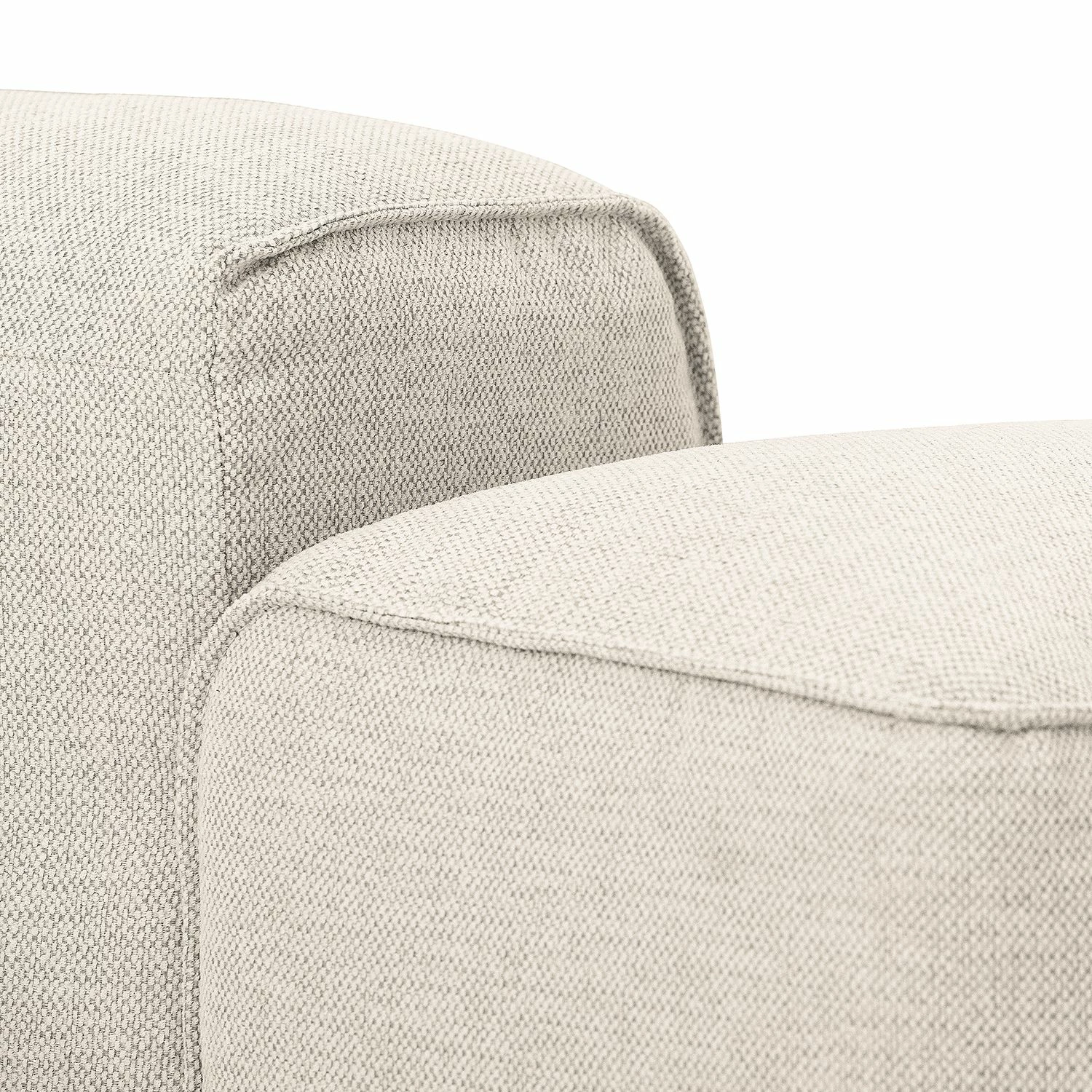 Studio Copenhagen Ecksofa HUDSON mit Chaiselongue - Webstoff Saia: Beige - Longchair davorstehend links 5 Studio Copenhagen Ecksofa HUDSON mit Chaiselongue - Webstoff Saia: Beige - Longchair davorstehend links – Bild 5