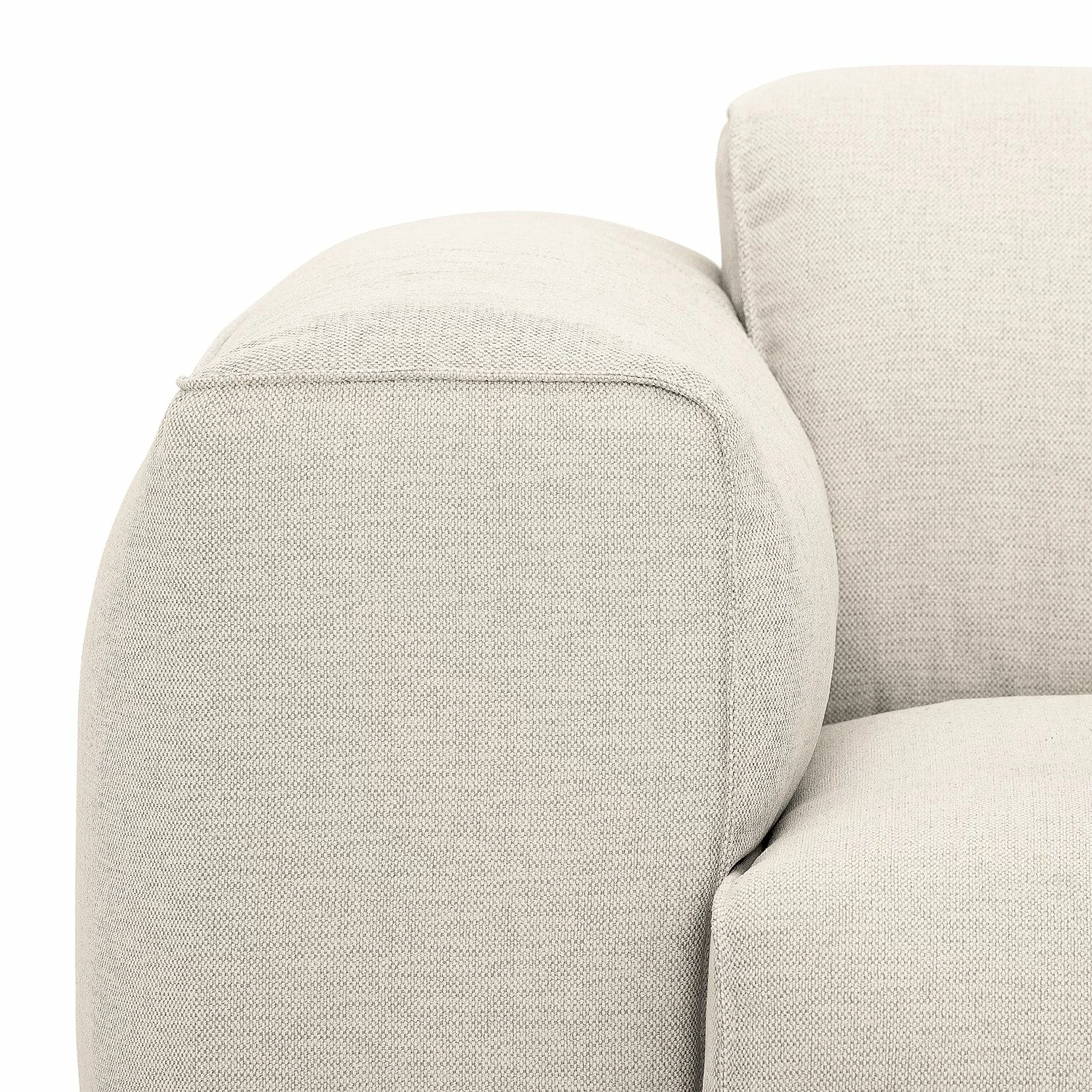 Studio Copenhagen Ecksofa HUDSON mit Chaiselongue - Webstoff Saia: Beige - Longchair davorstehend links 6 Studio Copenhagen Ecksofa HUDSON mit Chaiselongue - Webstoff Saia: Beige - Longchair davorstehend links – Bild 6