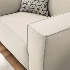 Sessel Kinx Webstoff - Webstoff Osta: Altweiß -WOHNZIMMERMÖBEL Verkäufe 1000011627 220613 030 DETAILS P000000001000011627