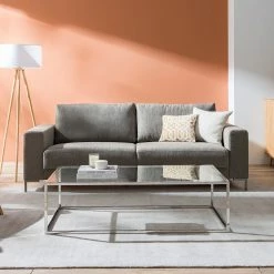 Fredriks Sofa Summer (3-Sitzer) - Webstoff Madu: Hellgrau -WOHNZIMMERMÖBEL Verkäufe 1000012451 210504 13123000006 MOOD DETAILS P000000001000012451 mood