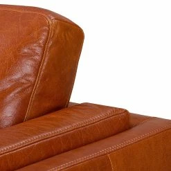 Ars Natura Ecksofa Clonee - Echtleder - Rehbraun - Longchair davorstehend links -WOHNZIMMERMÖBEL Verkäufe 1000015039 210902 06235500022 DETAILS P000000001000015039