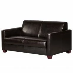 Maison Belfort Sofa Fragola (2-Sitzer) - Echtleder Dunkelbraun