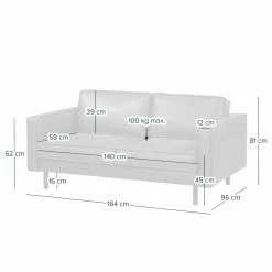 Ars manufacti 2-Sitzer Sofa FORT DODGE - Antiklederlook - Microfaser Yaka: Cognac 23 Ars manufacti 2-Sitzer Sofa FORT DODGE - Antiklederlook - Microfaser Yaka: Cognac -WOHNZIMMERMÖBEL Verkäufe 1000015500 220919 500 SKETCH DETAILS P000000001000015500 sketch