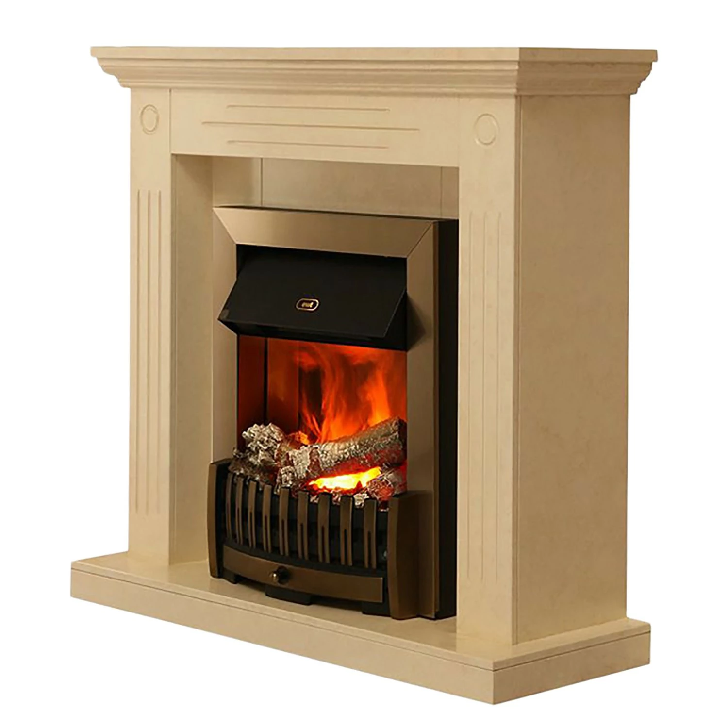 Montreux Elektrokamin Washington - Creme/Beige marmoriert 1 Montreux Elektrokamin Washington - Creme/Beige marmoriert
