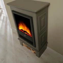 Montreux Elektrokamin Waldhof - Tulpenbaumholz teilmassiv - Grau -WOHNZIMMERMÖBEL Verkäufe 1000017447 220614 075 DETAILS P000000001000017447