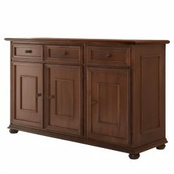 Montreux Sideboard Arabella I - Ayous teilmassiv - Antikbraun