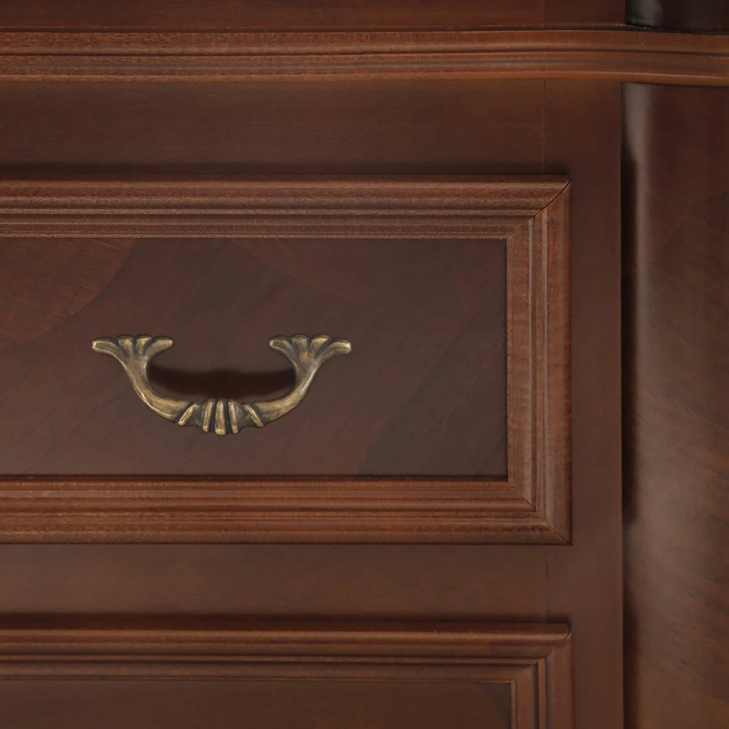 Montreux Vitrine Pevy - Ayous teilmassiv - Antikbraun 13 Montreux Vitrine Pevy - Ayous teilmassiv - Antikbraun – Bild 13