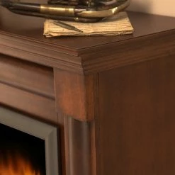 Montreux Elektrokamin Lomba - Nußbaumfarbig antik mit Wurzelfurnier -WOHNZIMMERMÖBEL Verkäufe 1000017563 220614 053 DETAILS P000000001000017563