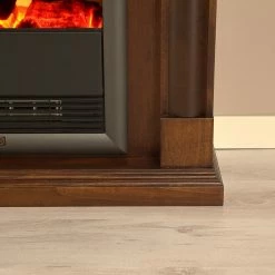 Montreux Elektrokamin Lomba - Nußbaumfarbig antik mit Wurzelfurnier -WOHNZIMMERMÖBEL Verkäufe 1000017563 220614 054 DETAILS P000000001000017563