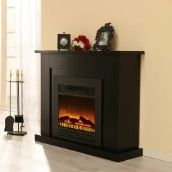 Montreux Elektrokamin Shanghai - schwarz seidenmatt lackiert, anthrazit -WOHNZIMMERMÖBEL Verkäufe 1000017582 220614 021 MOOD DETAILS P000000001000017582 mood