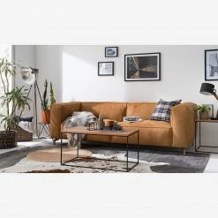Ars manufacti Sofa Pentre (3-Sitzer) Echtleder - Hellbraun -WOHNZIMMERMÖBEL Verkäufe 1000020142 200518 14204800001 MOOD DETAILS P000000001000020142 mood