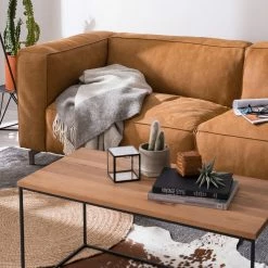 Ars manufacti Sofa Pentre (3-Sitzer) Echtleder - Hellbraun -WOHNZIMMERMÖBEL Verkäufe 1000020142 200518 14205000003 DETAILS P000000001000020142