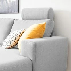 Fredriks Wohnlandschaft Arietta I Webstoff - Platingrau - Longchair davorstehend rechts / Ottomane links 40 Fredriks Wohnlandschaft Arietta I Webstoff - Platingrau - Longchair davorstehend rechts / Ottomane links -WOHNZIMMERMÖBEL Verkäufe 1000021419 180629 09084240 GALLERYIMAGES P000000001000021419