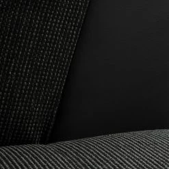 Fredriks Wohnlandschaft Puntiro I - Kunstleder Lilo / Strukturstoff Satur: Schwarz / Anthrazit - Longchair davorstehend links / Ottomane rechts -WOHNZIMMERMÖBEL Verkäufe 1000021540 210614 18402100143 DETAILS P000000001000021540