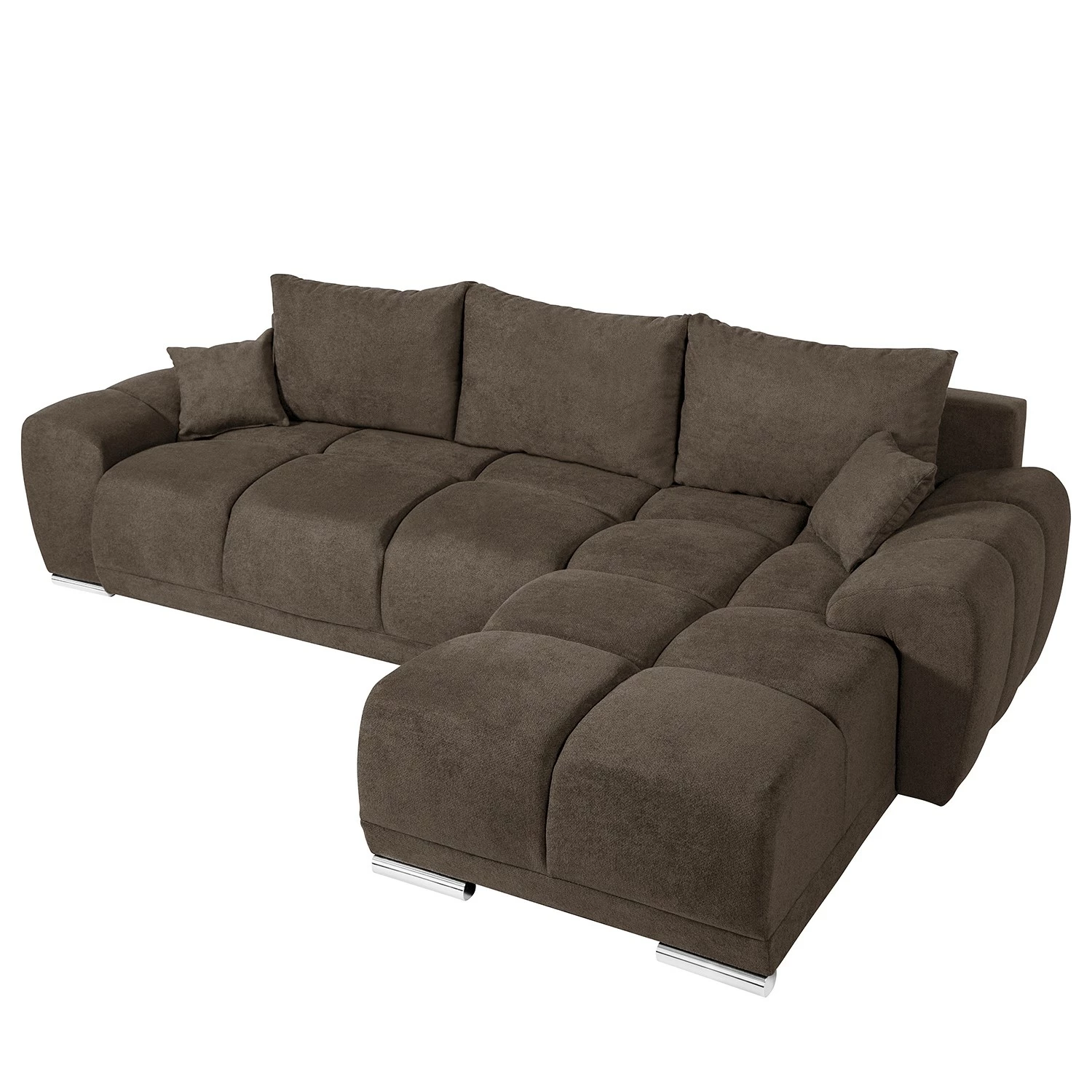 Fredriks Ecksofa Westwell (mit Schlaffunktion) - Microfaser Bobil: Braungrau 1 Fredriks Ecksofa Westwell (mit Schlaffunktion) - Microfaser Bobil: Braungrau
