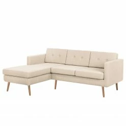 Norrwood Ecksofa Croom - Webstoff Polia: Kaschmir - Longchair davorstehend links - Ohne Hocker