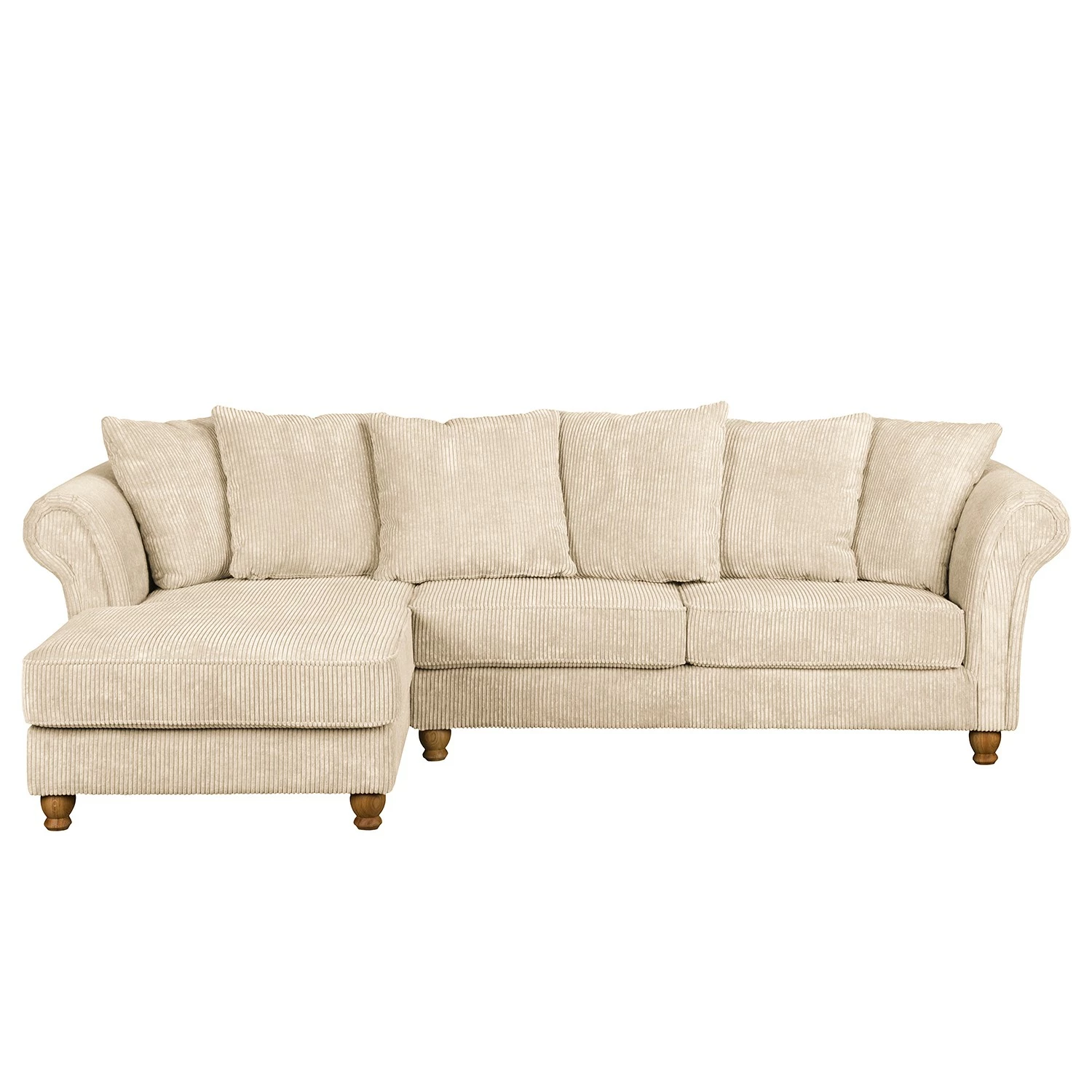 Maison Belfort Ecksofa Colares Cord - Creme - Longchair davorstehend links 2 Maison Belfort Ecksofa Colares Cord - Creme - Longchair davorstehend links – Bild 2