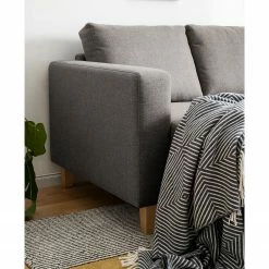 Norrwood Ecksofa MAISON 2-Sitzer mit Longchair - Webstoff Inas: Cubanit - Longchair davorstehend links -WOHNZIMMERMÖBEL Verkäufe 1000022232 080 GALLERYIMAGES P000000001000022232