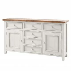 Maison Belfort Sideboard Balignton I - Kiefer massiv - Weiß