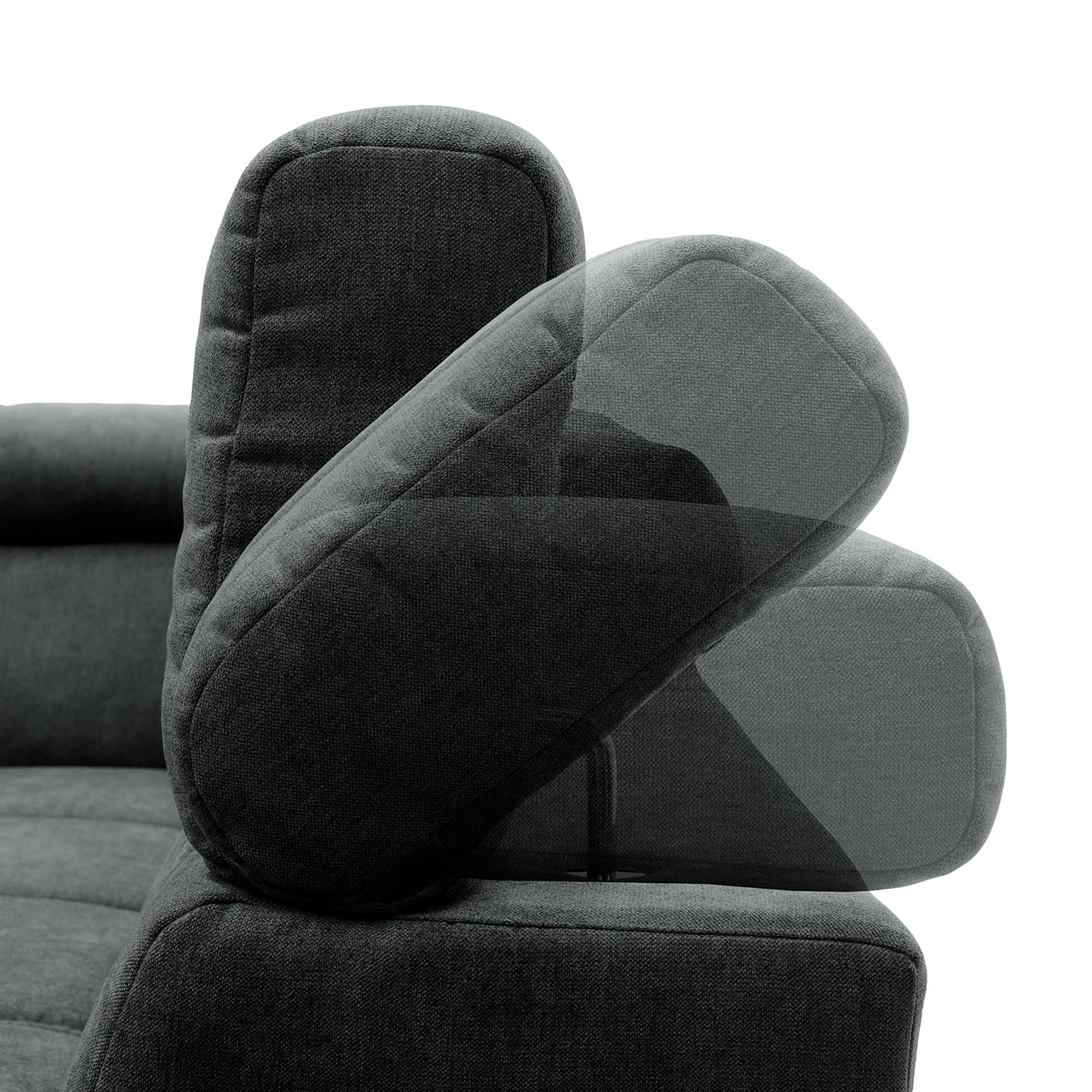 Fredriks Wohnlandschaft Freetown - Microfaser - Dunkelgrau - Longchair davorstehend links / Ottomane rechts 14 Fredriks Wohnlandschaft Freetown - Microfaser - Dunkelgrau - Longchair davorstehend links / Ottomane rechts – Bild 14