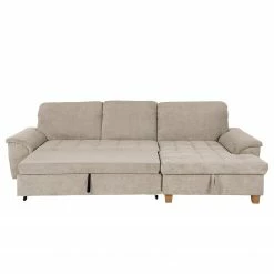 Ars Natura Ecksofa Charlo Microfaser - Cappuccino - Longchair davorstehend rechts - Mit Schlaffunktion -WOHNZIMMERMÖBEL Verkäufe 1000029556 220802 080 DETAILS P000000001000029556