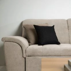 Ars Natura Ecksofa Charlo Microfaser - Cappuccino - Longchair davorstehend rechts - Mit Schlaffunktion -WOHNZIMMERMÖBEL Verkäufe 1000029556 220802 150 DETAILS P000000001000029556