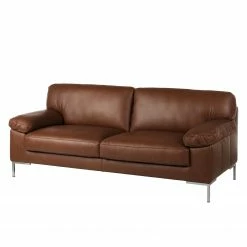Ars manufacti Sofa Parlin (3-Sitzer) Echtleder - Mokka