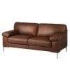 Ars manufacti Sofa Parlin (2,5-Sitzer) Echtleder - Mokka