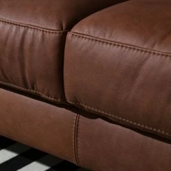 Ars manufacti Sofa Parlin (2,5-Sitzer) Echtleder - Mokka -WOHNZIMMERMÖBEL Verkäufe 1000030627 181109 14461512 GALLERYIMAGES P000000001000030627