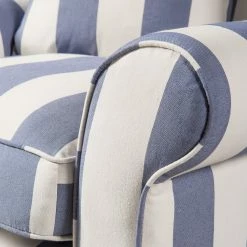 Maison Belfort Sessel Colmar - Blau - Mit Hocker -WOHNZIMMERMÖBEL Verkäufe 1000031052 210809 09443600033 DETAILS P000000001000031052