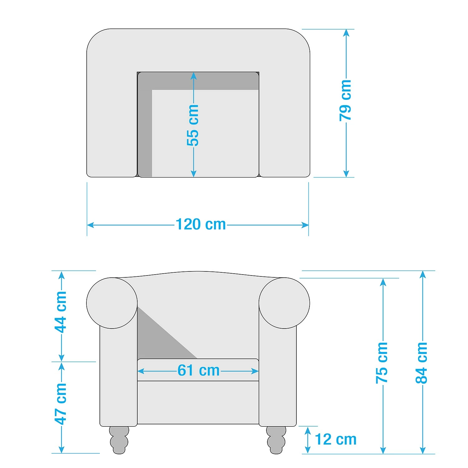 Jack & Alice Sessel York - Samt - Schwarz 11 Jack & Alice Sessel York - Samt - Schwarz – Bild 11