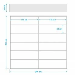 Loftscape Bücherregal Empire - Cremeweiß - Höhe: 221 cm - Breite: 241 cm 11 Loftscape Bücherregal Empire - Cremeweiß - Höhe: 221 cm - Breite: 241 cm -WOHNZIMMERMÖBEL Verkäufe 1000036266 190621 12570200017 GALLERYIMAGES P000000001000036266