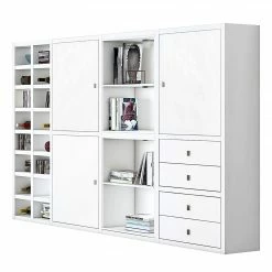 Loftscape XL Regalwand IX.C - Weiß