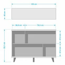 Germania Regal Neston I - Matt Weiß / Eiche Sanremo Dekor 9 Germania Regal Neston I - Matt Weiß / Eiche Sanremo Dekor -WOHNZIMMERMÖBEL Verkäufe 1000039567 180612 14224002 GALLERYIMAGES P000000001000039567