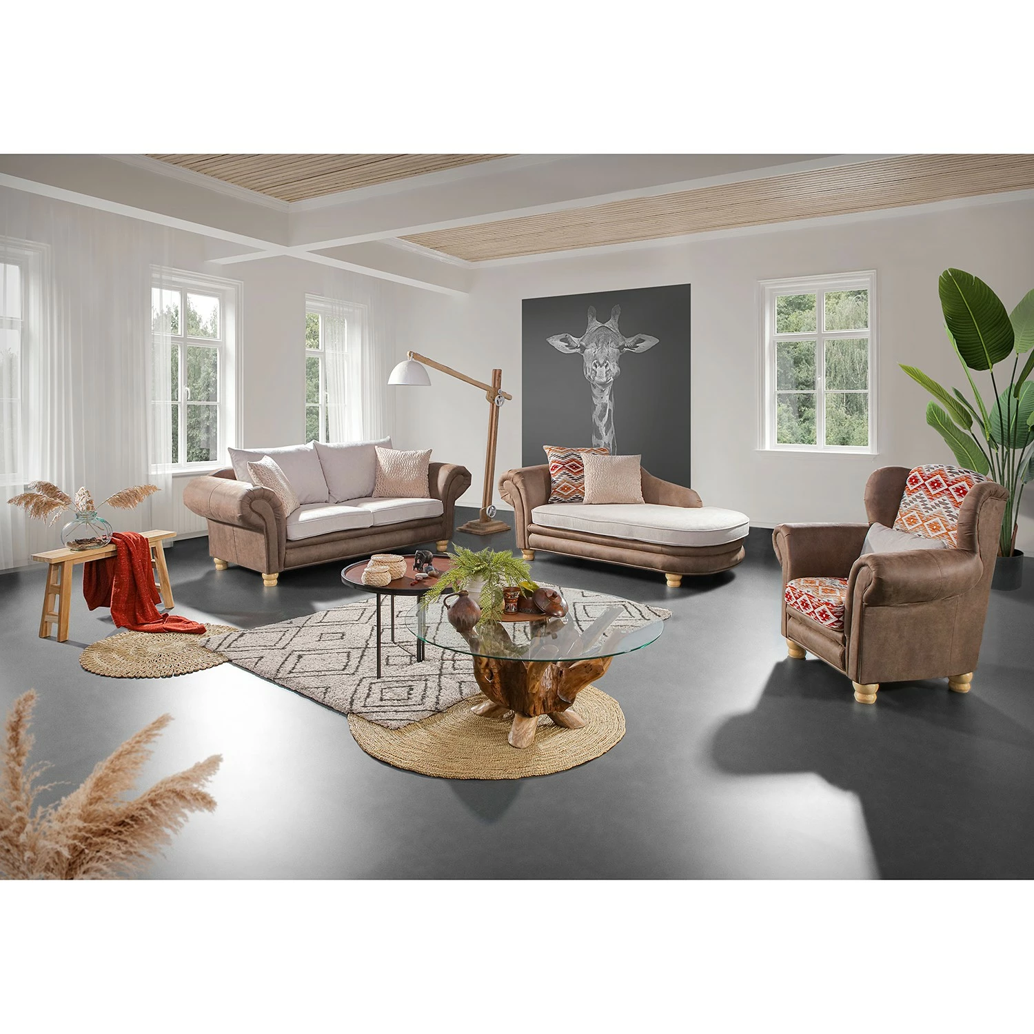 Red Living Couchtisch Nootka - Massivaltholz Teak 2 Red Living Couchtisch Nootka - Massivaltholz Teak – Bild 2