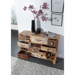 Ars manufacti Kommode Curenna I - Mango teilmassiv - Mango / Braun -WOHNZIMMERMÖBEL Verkäufe 1000040375 220127 13002200022 MOOD DETAILS P000000001000040375 mood