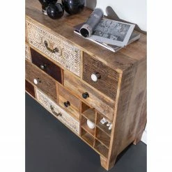 Ars manufacti Kommode Curenna I - Mango teilmassiv - Mango / Braun -WOHNZIMMERMÖBEL Verkäufe 1000040375 220127 13002200030 DETAILS P000000001000040375