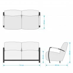 Ars manufacti Polstergarnitur Straid (3-2-1) - Cubanit -WOHNZIMMERMÖBEL Verkäufe 1000042103 130 GALLERYIMAGES P000000001000042103