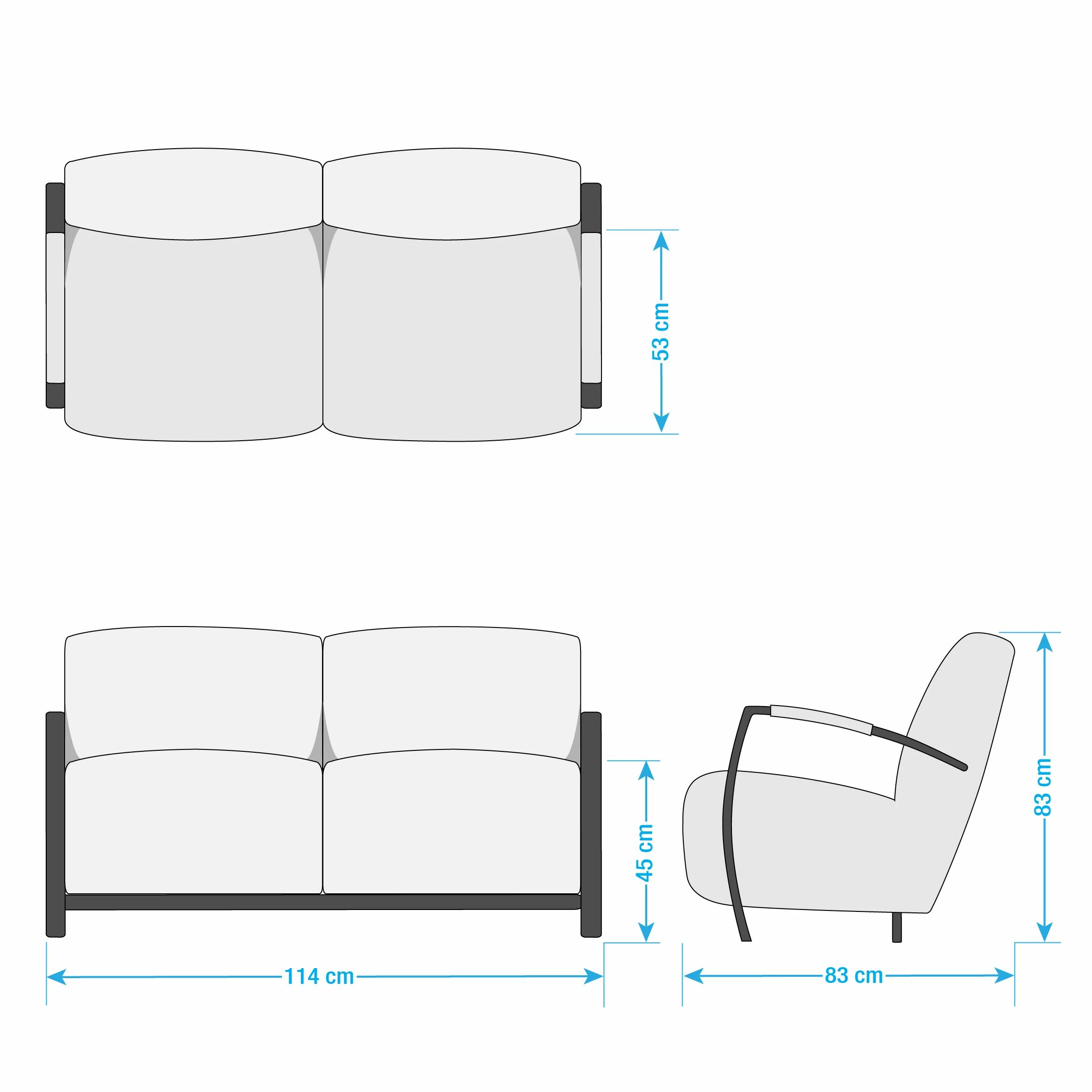Ars manufacti Polstergarnitur Straid (3-2) - Braungrau 10 Ars manufacti Polstergarnitur Straid (3-2) - Braungrau – Bild 10