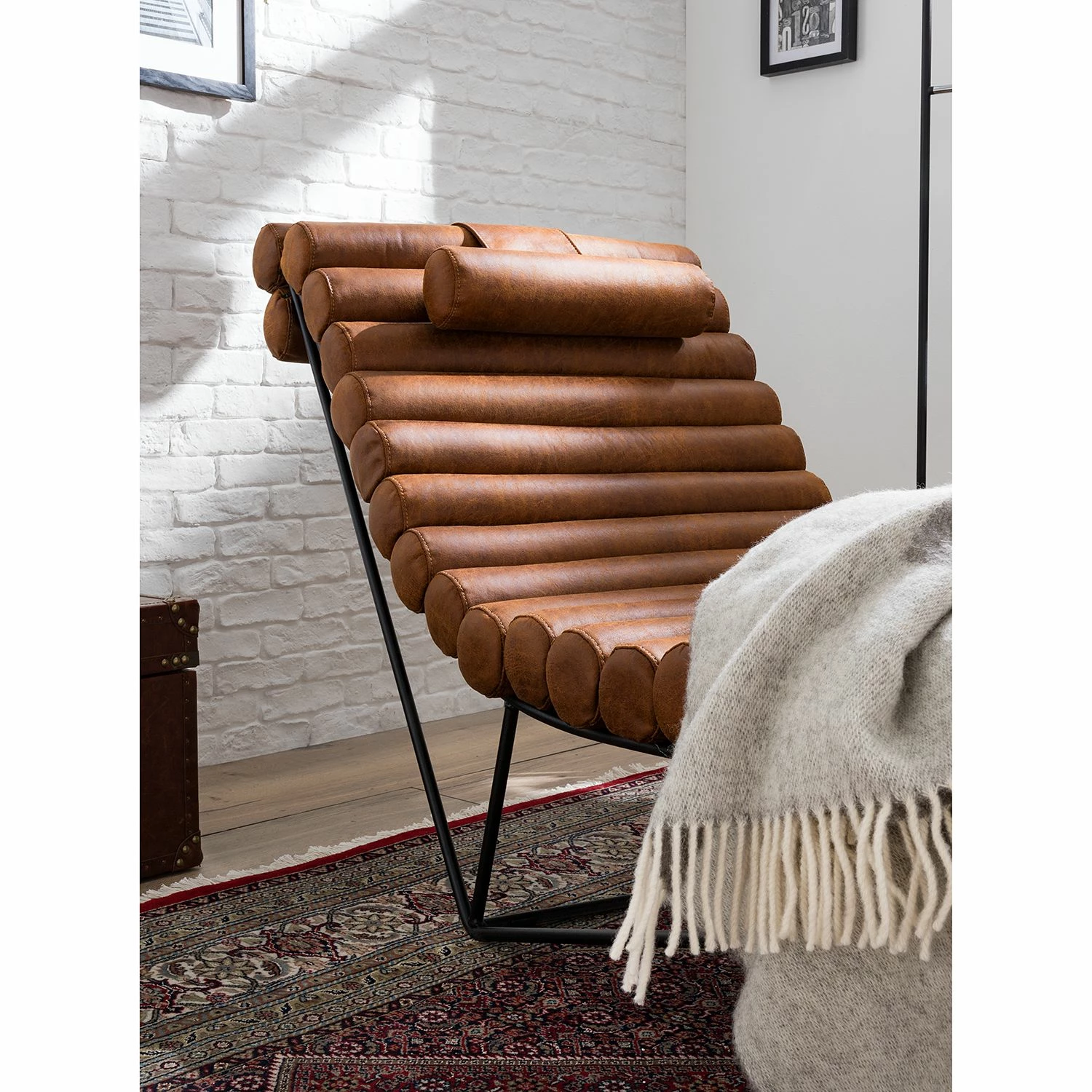 Ars manufacti Relaxliege Menlo - Mittelbraun 9 Ars manufacti Relaxliege Menlo - Mittelbraun – Bild 9