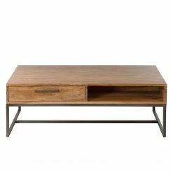 Ars manufacti Couchtisch Woodson II - Akazie massiv / Metall - Akazie Hellbraun -WOHNZIMMERMÖBEL Verkäufe 1000050875 191112 10031500050 DETAILS P000000001000050875