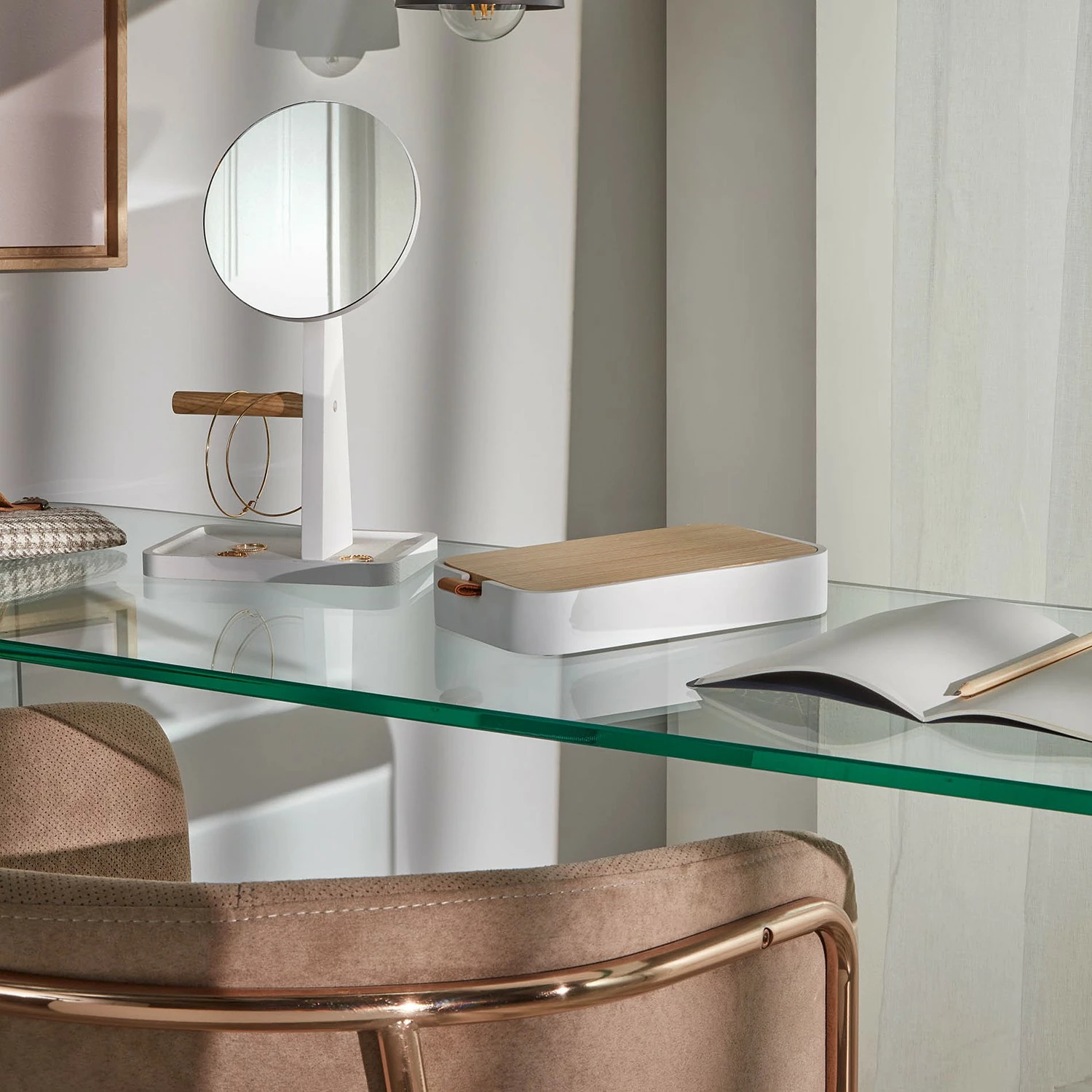 Fredriks Konsolentisch Drap - Glas 3 Fredriks Konsolentisch Drap - Glas – Bild 3